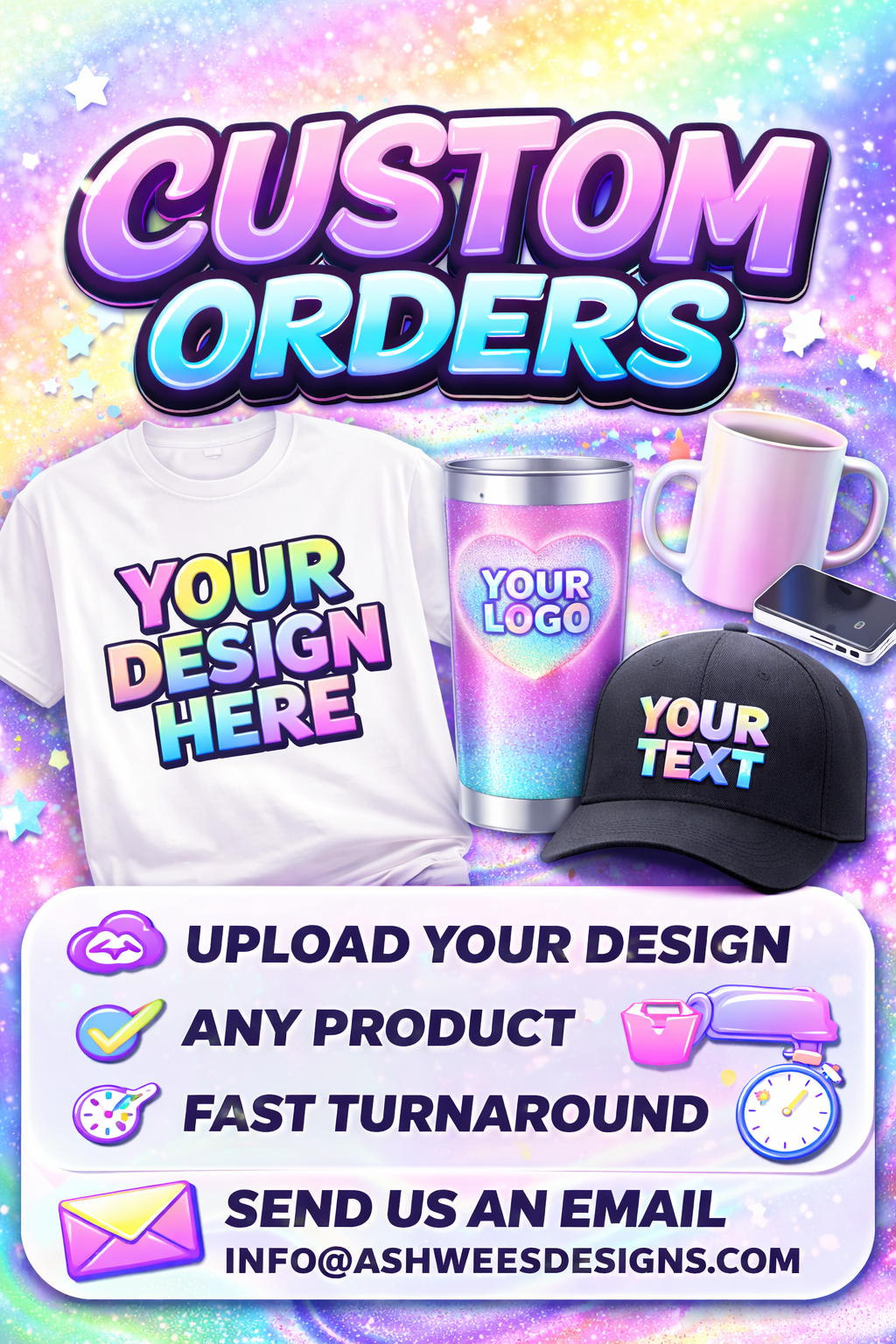 Custom order **CONACT US BEFORE ORDERING**