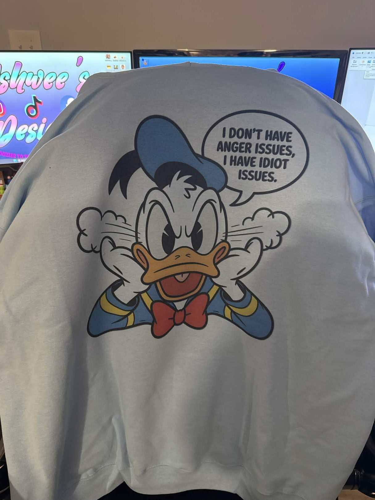 “Idiot Issues” Graphic Hoodie