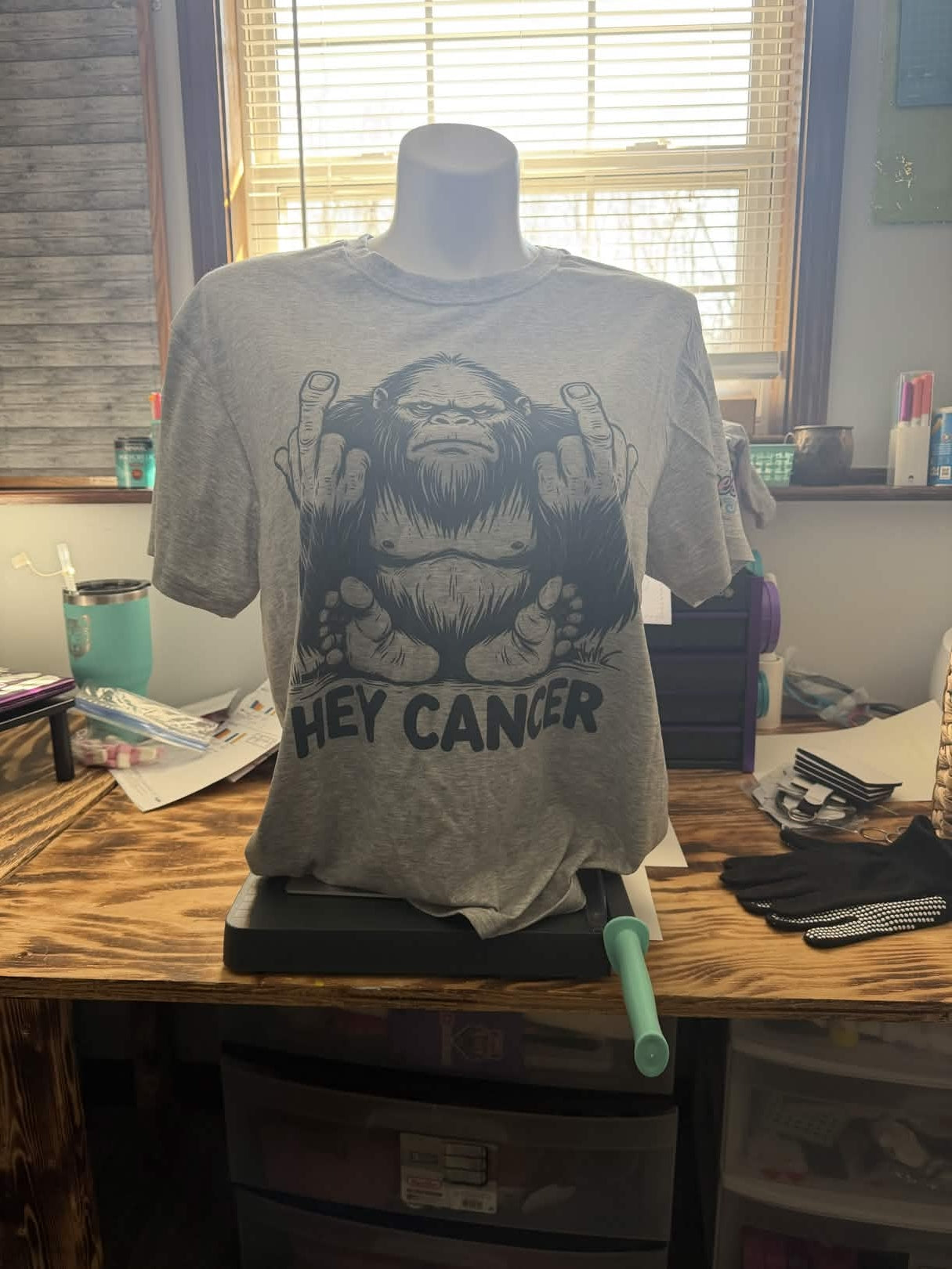 “Hey Cancer” Bigfoot T-Shirt