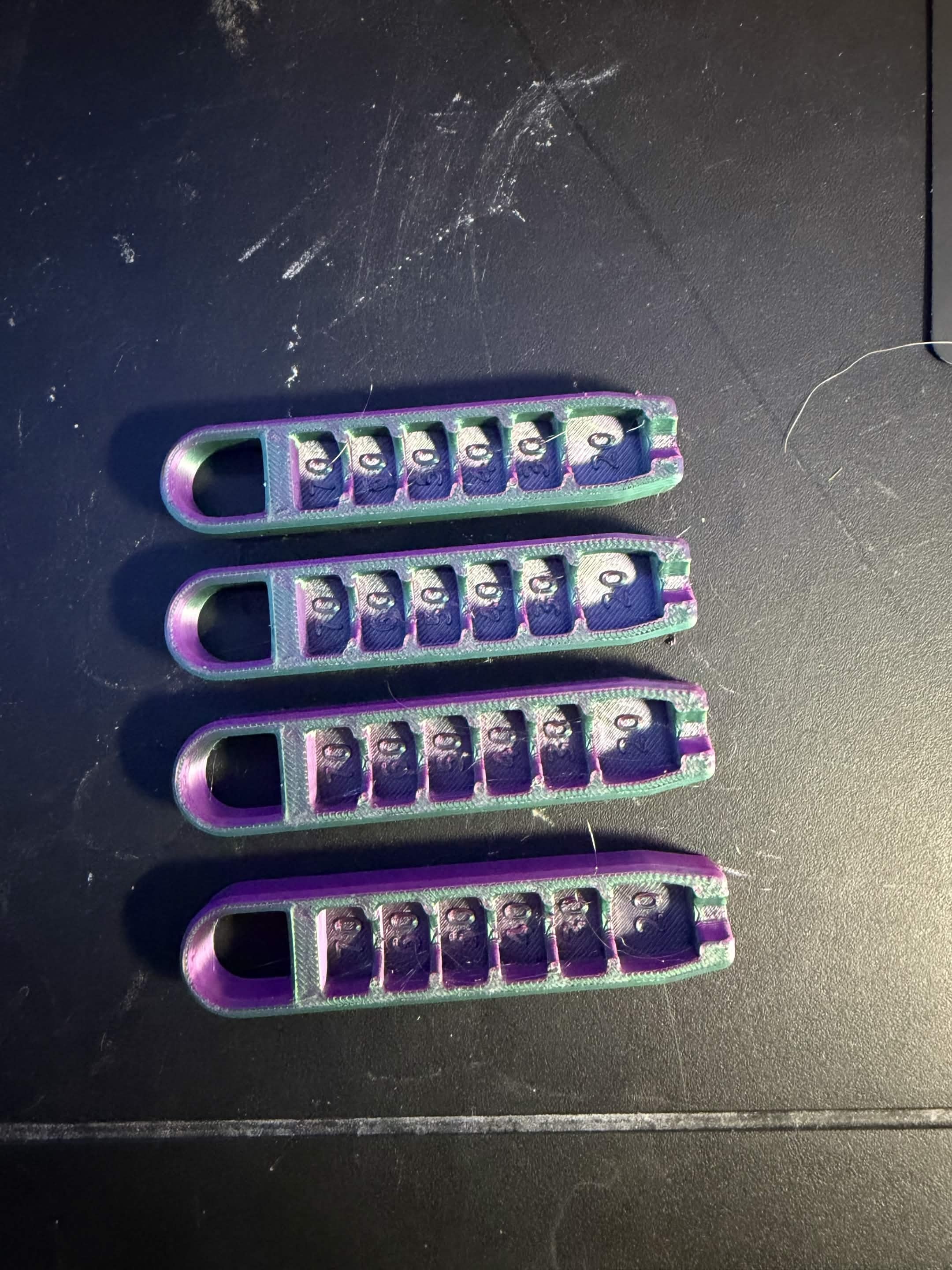 3D Printed Golf Tee Depth Adjuster (4 pack)